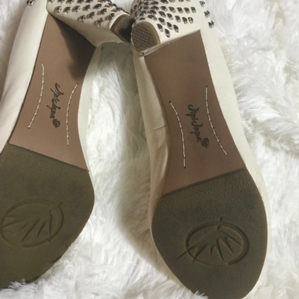 Jipi Japa off white Studded Shoes Size 8 - Picture 6 of 7